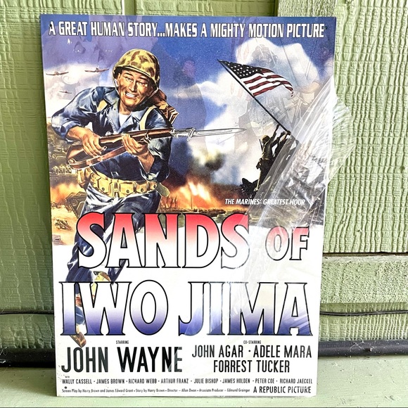 Other - NEW John Wayne Sands Of Iwo Jima Metal Sign
